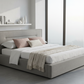 Urban Calm Upholstered Bed - Dawn Fog