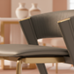 Valen Gold Dining Chair - Angle 1