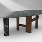Valmont Marble Dining Table Chiaroscuro