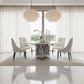 Valta Marble Round Dining Table - Modern Dining Room