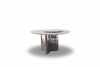 Valta Marble Round Dining Table - Studio Front View