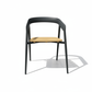 Vento Outdoor Dining Chair – White BG Elongated Shadow