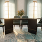 Verde Oasis Marble Dining Table Angle 1