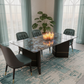 Verde Oasis Marble Dining Table Angle 4