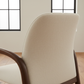 Walnut Arch Arm Dining Chair - Angle 2
