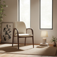 Walnut Arch Arm Dining Chair - Lifestyle 1