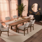 Walnut H-Trestle Dining Set - Lifestyle 3