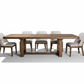 Walnut H-Trestle Dining Set - Product Shot 2