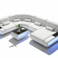 Wanning LED Sectional - White Background Dramatic Lighting
