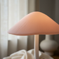 Whimsical Mushroom Floor Lamp - Macro Cap Detail Low Angle