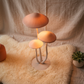 Whimsical Mushroom Floor Lamp - Overhead Bird's Eye Close-Up