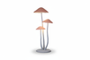 Whimsical Mushroom Floor Lamp - Soft Circular Shadow