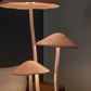 Whimsical Mushroom Floor Lamp - Three Caps Clustered Diagonal Detail