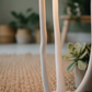 Whimsical Mushroom Floor Lamp - White Stem S-Curve Macro