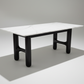 White Marble Dining Table Chiaroscuro