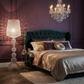 Wine Glass Floor Lamp in Bedroom