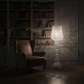 Wine Glass Floor Lamp in Study