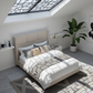 Wingback Upholstered Platform Bed - Architectural Skylight