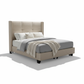 Wingback Upholstered Platform Bed - Diagonal Angular
