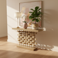 Woven Brass Console Table - Lifestyle 1