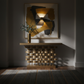 Woven Brass Console Table - Lifestyle 2
