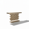 Woven Brass Console Table - Product Shot 2